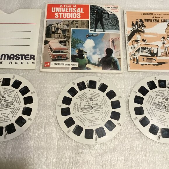 2 View Master 3-reel packets of Universal Studios 1969 & 1974 w/ booklets - Picture 10 of 15